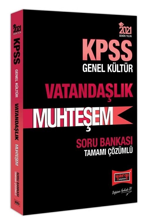 Yargı 2021 KPSS Vatandaşlık Muhteşem Soru Bankası Çözümlü Yargı Yayınları