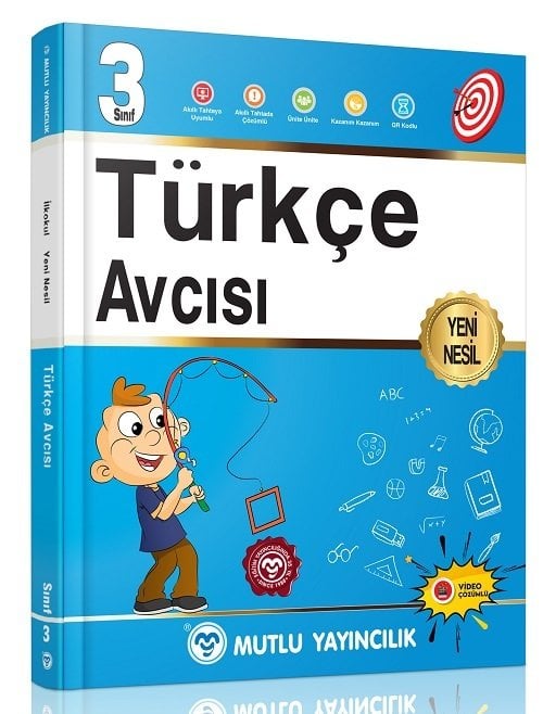 Mutlu 3. Sınıf Türkçe Avcısı Soru Bankası Video Çözümlü Mutlu Yayınları