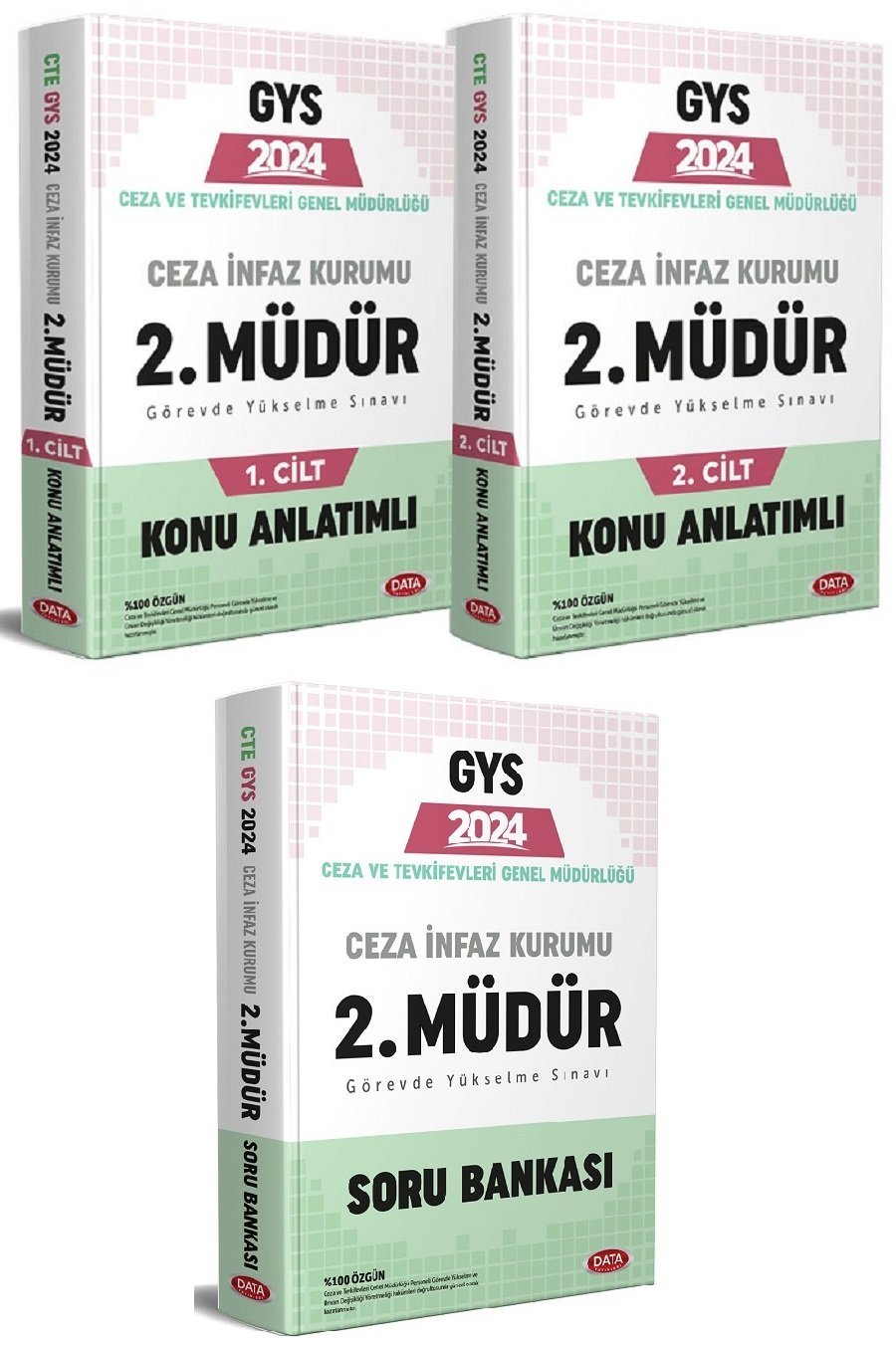 Data 2024 GYS Ceza ve Tevkifevleri Ceza İnfaz Kurumu 2. Müdürlük Konu+Soru 2 li Set Görevde Yükselme Data Yayınları