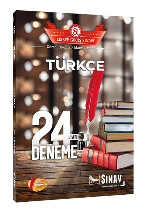 Sınav 8. Sınıf LGS Türkçe 24 Deneme Sınavı Sınav Yayınları