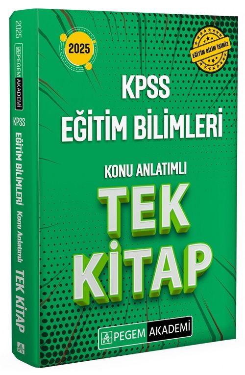 Pegem 2025 KPSS Eğitim Bilimleri Konu Anlatımlı Tek Kitap Pegem Akademi Yayınları