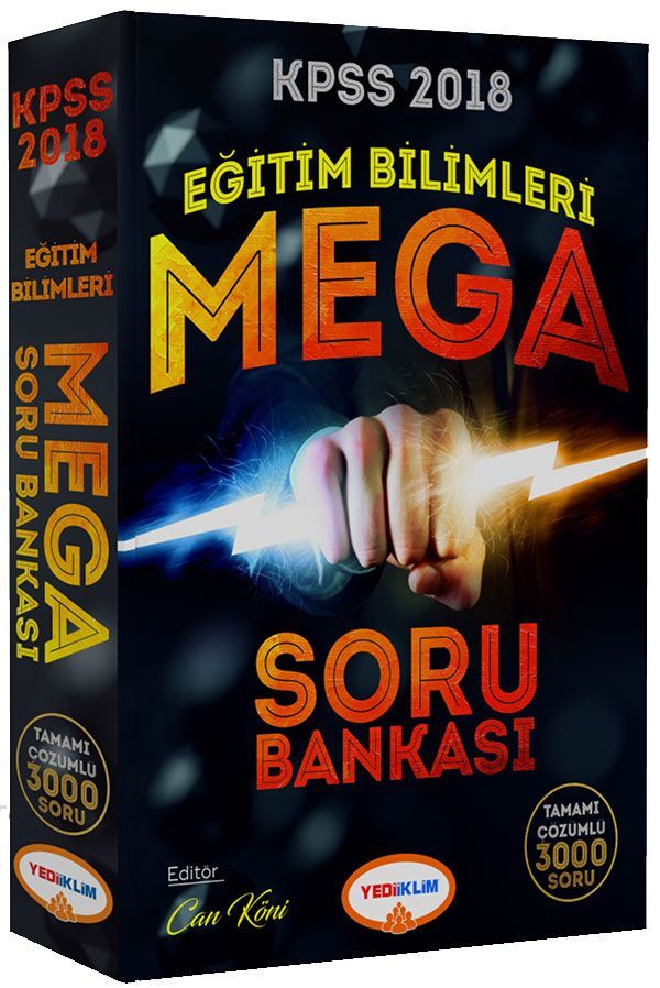 Yediiklim 2018 KPSS MEGA Eğitim Bilimleri Soru Bankası Çözümlü Yediiklim Yayınları