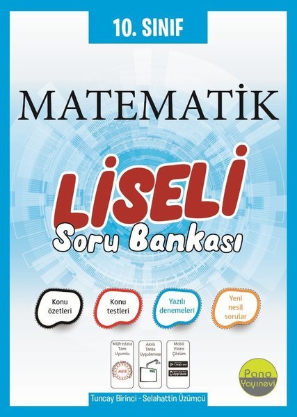 Pano 10. Sınıf Matematik Liseli Soru Bankası Pano Yayınevi