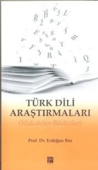 Gazi Kitabevi Türk Dili Araştırmaları - Erdoğan Boz Gazi Kitabevi