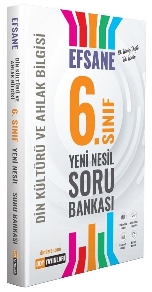 DDY Yayınları 6. Sınıf Din Kültürü ve Ahlak Bilgisi Efsane Soru Bankası DDY Yayınları