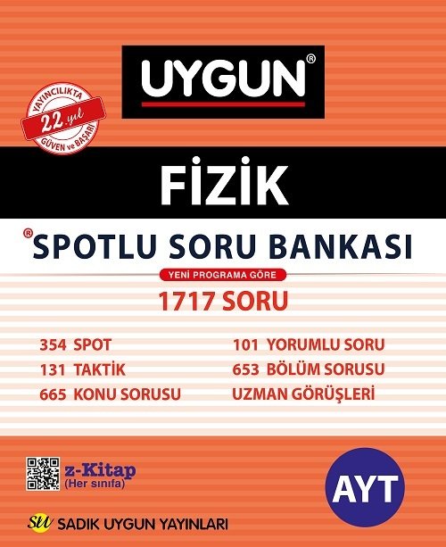 Sadık Uygun YKS AYT Fizik Spotlu Soru Bankası Sadık Uygun Yayınları