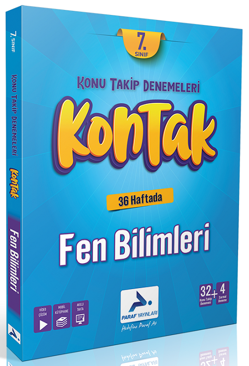 Paraf 7. Sınıf Fen Bilimleri Kontak Konu Takip Denemeleri Paraf Yayınları