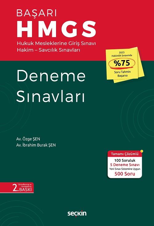 Seçkin HMGS BAŞARI Deneme Sınavları - Özge Şen, İbrahim Burak Şen Seçkin Yayınları