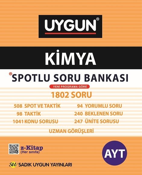 Sadık Uygun YKS AYT Kimya Spotlu Soru Bankası Sadık Uygun Yayınları