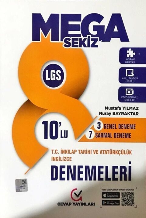 Cevap 8. Sınıf LGS Din Kültürü ve Ahlak Bilgisi Mega Sekiz 10 lu Deneme Cevap Yayınları