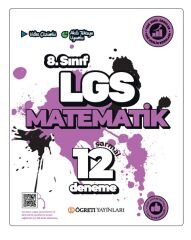 Öğreti 8. Sınıf LGS Matematik 12 Sarmal Deneme Öğreti Yayınları