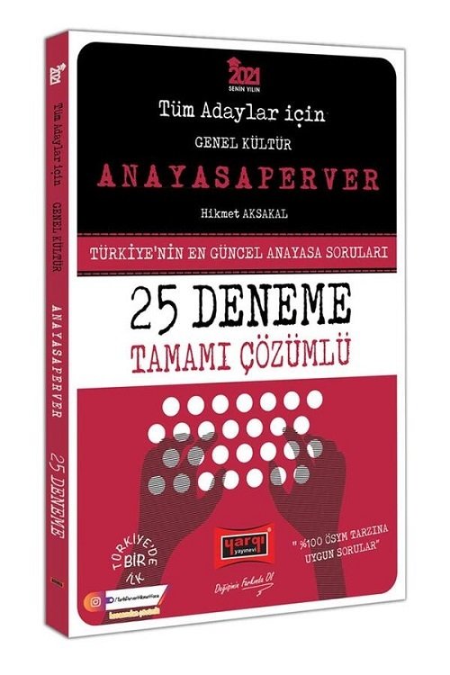 Yargı 2021 KPSS Tüm Adaylar Anayasaperver Anayasa 25 Deneme Yargı Yayınları