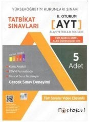 Test Okul YKS AYT Sözel-Eşit Ağırlık Alan Öğrencileri İçin Tatbikat Sınavları Test Okul Yayınları