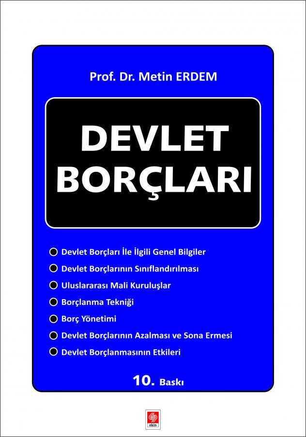 Ekin Devlet Borçları - Metin Erdem Ekin Yayınları