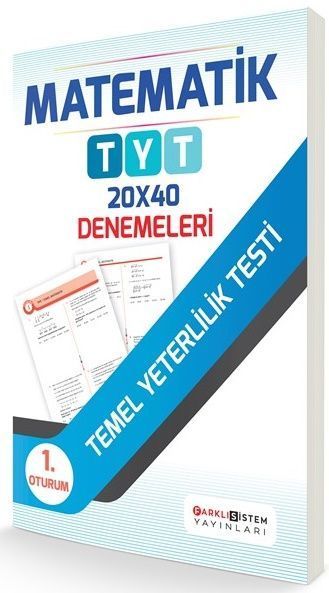 SÜPER FİYAT - Farklı Sistem YKS TYT Matematik 20x40 Deneme Farklı Sistem Yayınları