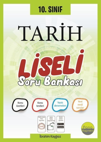 Pano 10. Sınıf Tarih Liseli Soru Bankası Pano Yayınevi