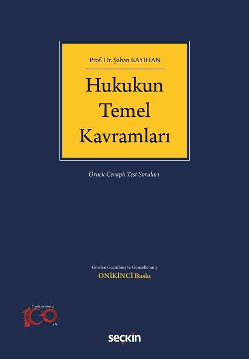 Seçkin Hukukun Temel Kavramları 12. Baskı - Şaban Kayıhan Seçkin Yayınları