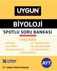 Sadık Uygun YKS AYT Biyoloji Spotlu Soru Bankası Sadık Uygun Yayınları