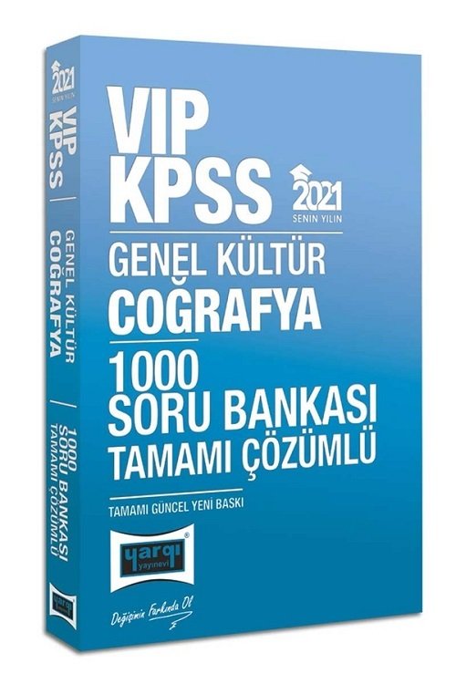 SÜPER FİYAT - Yargı 2021 KPSS VIP Coğrafya 1000 Soru Bankası Çözümlü Yargı Yayınları