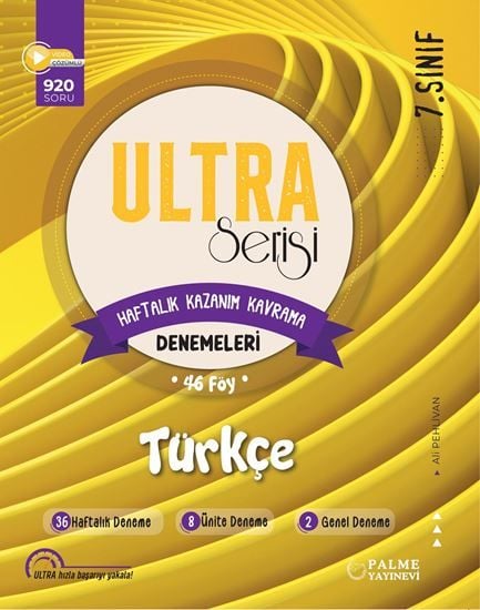 Palme 7. Sınıf Türkçe Ultra Haftalık Kazanım Kavrama 46 Deneme Palme Yayınları