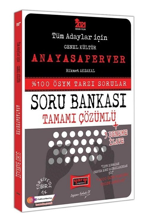 Yargı 2021 KPSS Tüm Adaylar Anayasaperver Anayasa Soru Bankası Çözümlü Yargı Yayınları