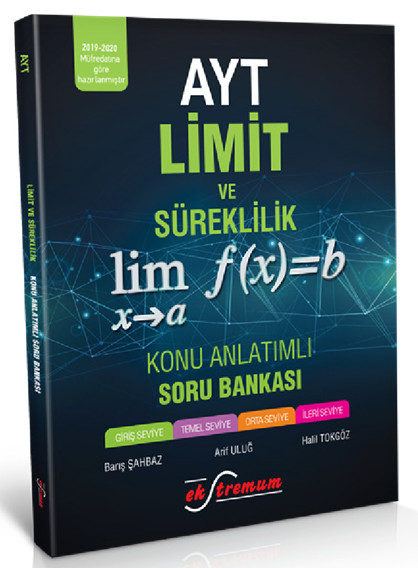 Ekstremum YKS AYT Limit ve Süreklilik Konu Anlatımlı Soru Bankası Ekstremum Yayınları