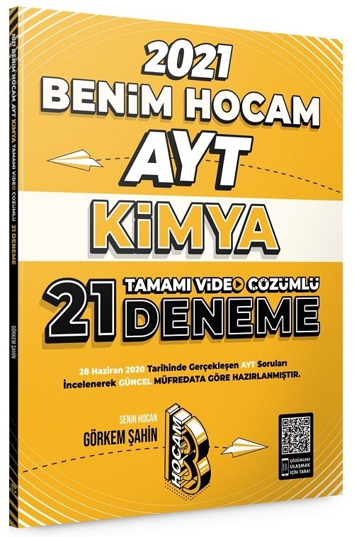 Benim Hocam 2021 YKS AYT Kimya 21 Deneme - Görkem Şahin Benim Hocam Yayınları