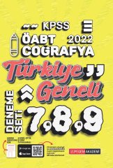 Pegem 2022 ÖABT Coğrafya Öğretmenliği Türkiye Geneli 3 Deneme (7-8-9) Pegem Akademi Yayınları