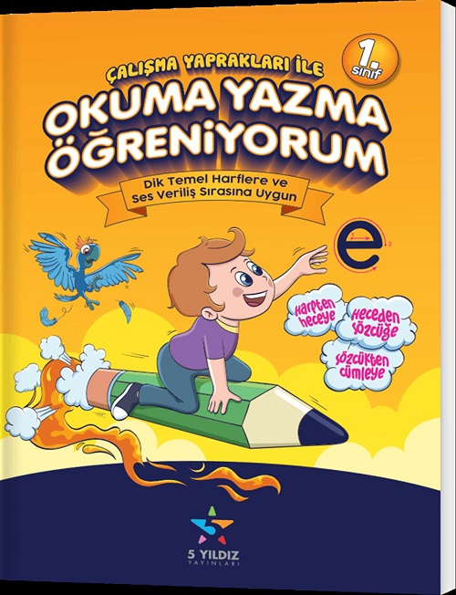 5 Yıldız 1. Sınıf Çalışma Yaprakları İle Okuma Yazma Öğreniyorum 5 Yıldız Yayınları