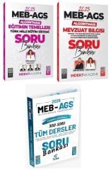 İndeks + Tekrar 2025 MEB-AGS Algoritması Eğitimin Temelleri + Mevzuat Bilgisi + Tüm Dersler Soru Bankası 3 lü Set - Zeynep Salman İçli, Emrah Vahap Özkaraca İndeks + Tekrar Akademi Yayıncılık