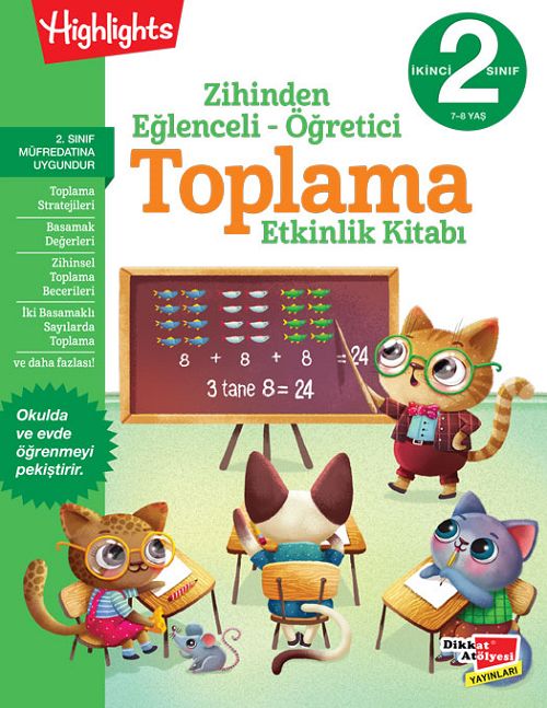 Dikkat Atölyesi 2. Sınıf Zihinden Eğlenceli-Öğretici Toplama Etkinlikleri Dikkat Atölyesi Yayınları