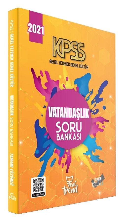 Yeni Trend 2021 KPSS Vatandaşlık Soru Bankası Yeni Trend Yayınları