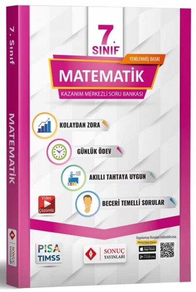 Sonuç 7. Sınıf Matematik Kazanım Merkezli Soru Bankası Seti Sonuç Yayınları