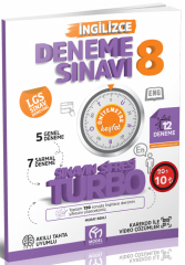 Model 8. Sınıf LGS İngilizce Turbo 12 Deneme Model Eğitim Yayınları