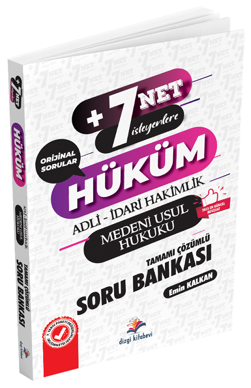 Dizgi Kitap Adli İdari Hakimlik Medeni Usul Hukuku HÜKÜM Soru Bankası Çözümlü Dizgi Kitap