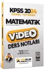 Yediiklim 2024 KPSS Matematik Atölye Video Ders Notları - Mehmet Bilge Yıldız Yediiklim Yayınları