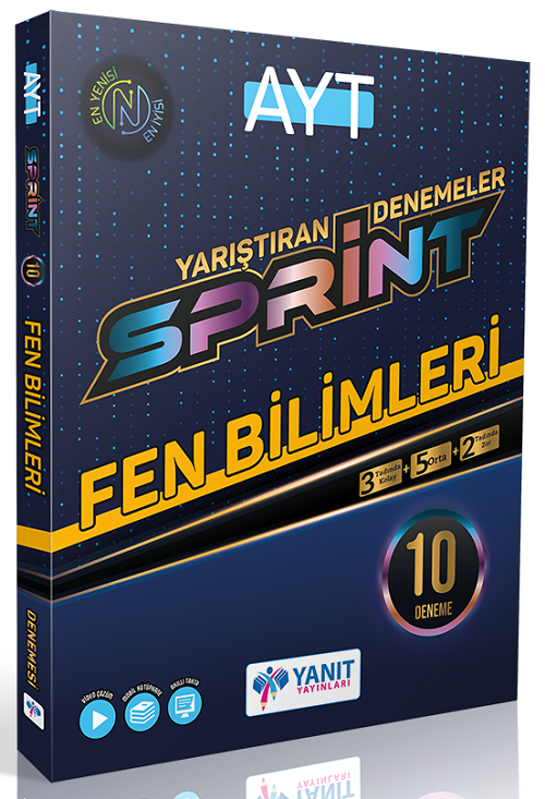 Yanıt YKS AYT Fen Bilimleri Sprint 10 Deneme Video Çözümlü Yanıt Yayınları