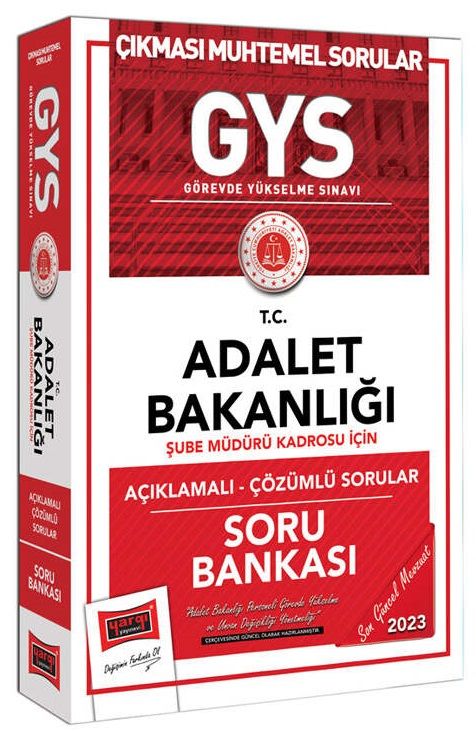 Yargı 2023 GYS Adalet Bakanlığı Şube Müdürü Soru Bankası Görevde Yükselme Yargı Yayınları