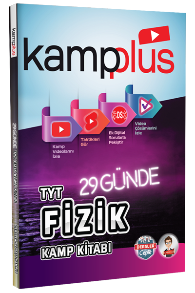 Kampplus YKS TYT Fizik Kampplus 29 Günde Kamp Kitabı Kampplus