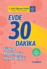 Tudem 2. Sınıf Evde 30 Dakika Öğrenci Kitabı Tudem Yayınları