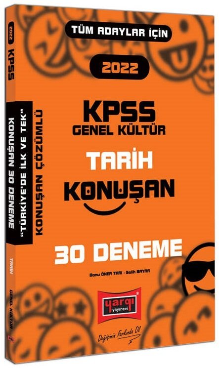 Yargı 2022 KPSS Tarih Konuşan 30 Deneme Çözümlü - Banu Ömer Tarı, Salih Bayar Yargı Yayınları