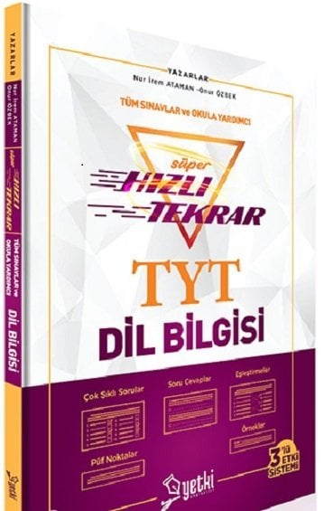 Yetki YKS TYT Dil Bilgisi Süper Hızlı Tekrar Yetki Yayıncılık