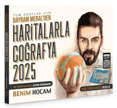 Benim Hocam 2025 KPSS ve Tüm Adaylar Haritalarla Coğrafya - Bayram Meral Benim Hocam Yayınları