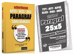 Pegem KPSS ALES DGS Paragraf Soru + Yönerge 5 Deneme 2 li Set Pegem + Yönerge Yayınları