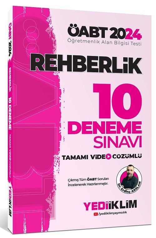 Yediiklim 2024 ÖABT Rehberlik 10 Deneme Çözümlü - Erdinç Arslan Yediiklim Yayınları