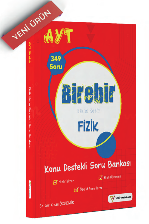 Veri Yayınları YKS AYT Fizik Birebir Konu Destekli Soru Bankası Veri Yayınları