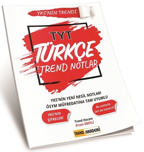 Trend Akademi YKS TYT Türkçe Trend Notlar Trend Akademi Yayınları