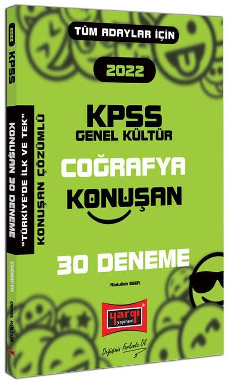 Yargı 2022 KPSS Coğrafya Konuşan 30 Deneme Çözümlü - Abdullah Eser Yargı Yayınları