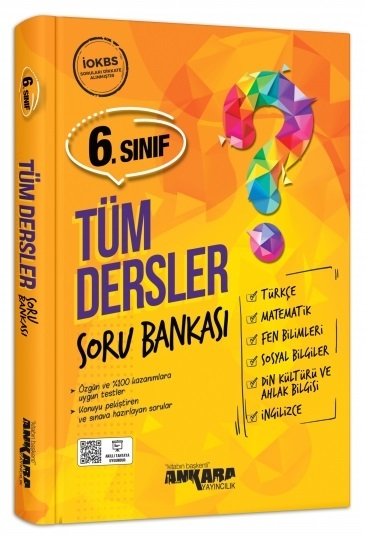 Ankara Yayıncılık 6. Sınıf Tüm Dersler Soru Bankası Ankara Yayıncılık