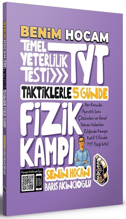 Benim Hocam YKS TYT Taktiklerle 5 Günde Fizik Kampı - Barış Akıncıoğlu Benim Hocam Yayınları